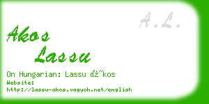 akos lassu business card